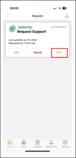 Onboarding - Using Engage - Tap the Chat button