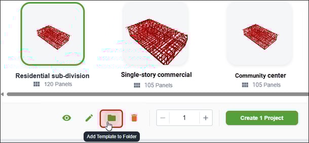 Nexa - Projects - Add project template to a folder-1