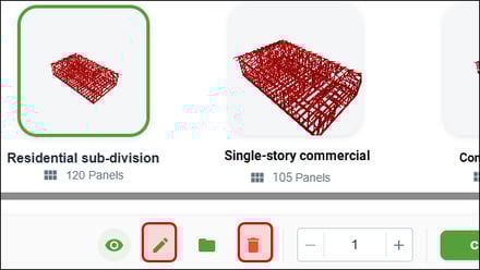 Nexa - Projects - updating template info and deleting a template