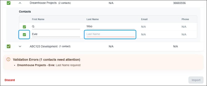 Nexa - Settings - Import customers dialog - selecting records and adding missing info-2