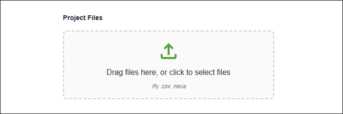 Project page - upload design files