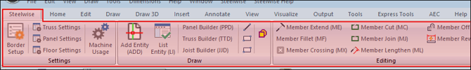 Steelwise tab in Ribbon bar-1